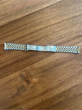 Vintage Tag Heuer Two-Tone Silver and Gold Men's Bracelet Band 19mm
